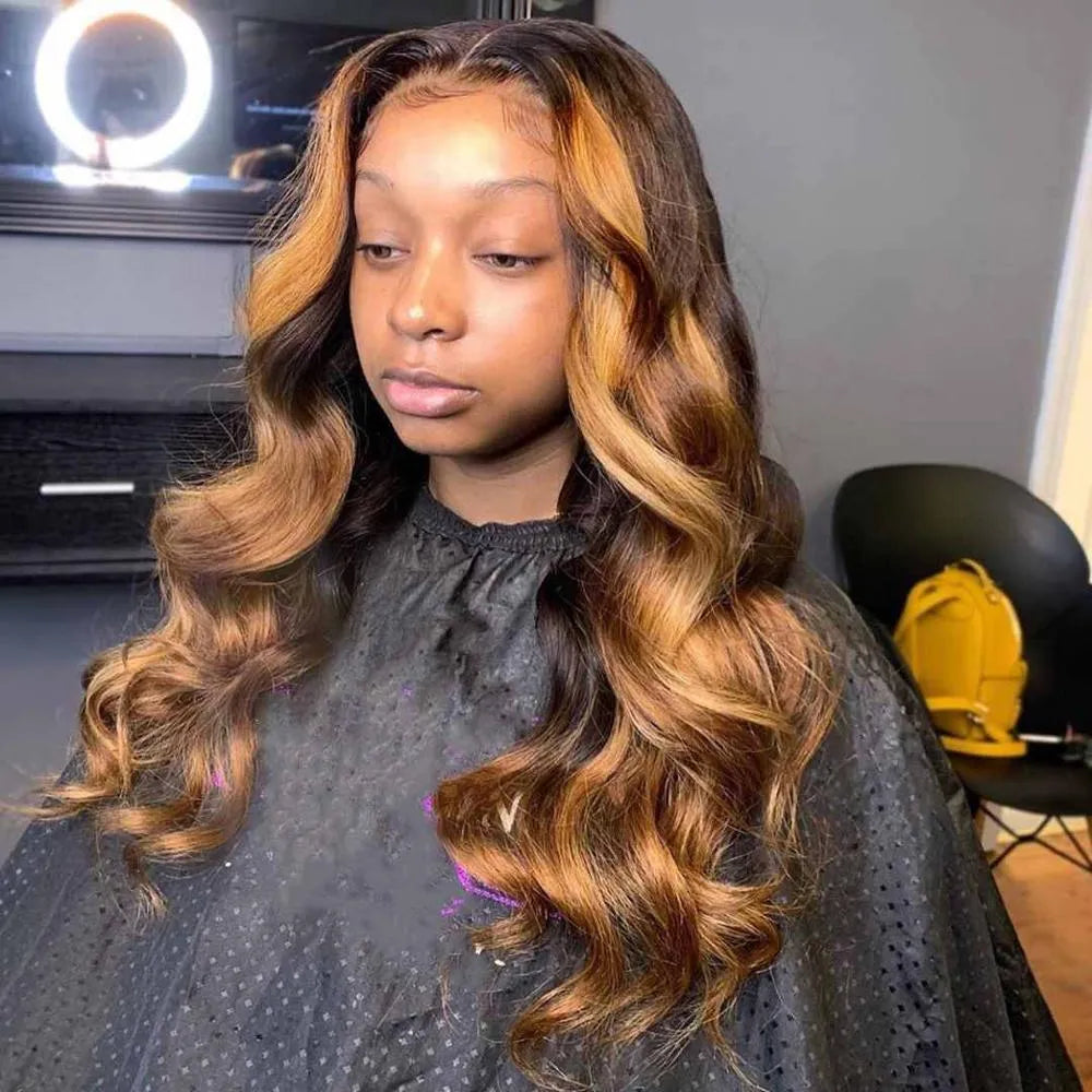 Body Wave Highlight 13X4 Lace Frontal Wig