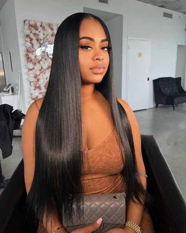 5x5 Straight Lace Closure Wig
